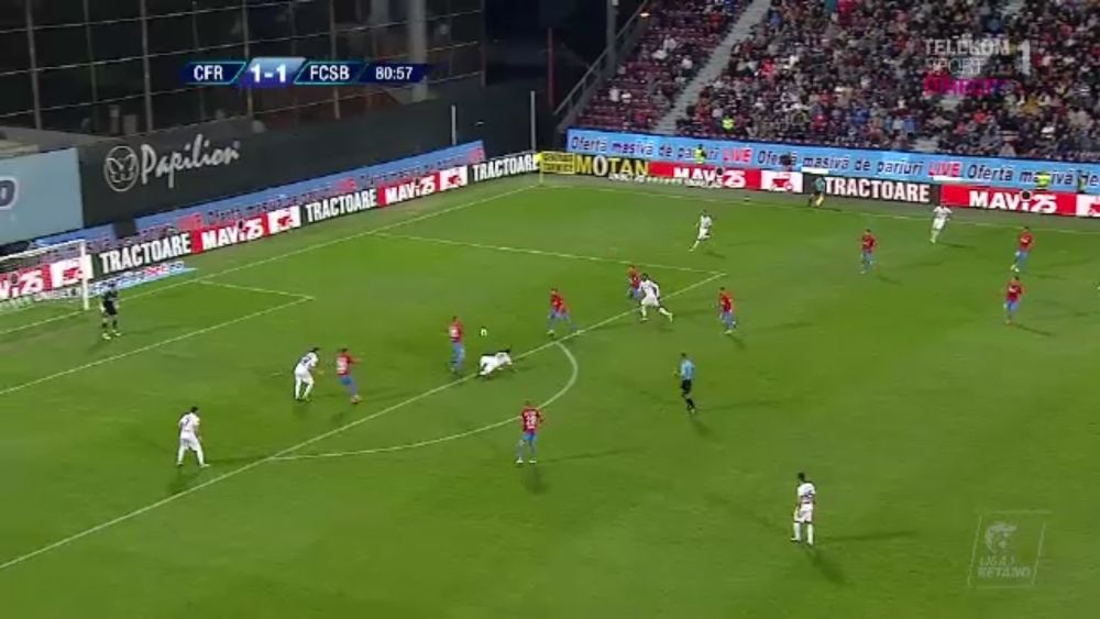 CFR CLUJ 1-1 FCSB | Al 5-lea 1-1 CONSECUTIV intre rivale. PACE in repriza a doua, dupa 45 de minute NEBUNE in derby! AICI ai fazele meciului_12
