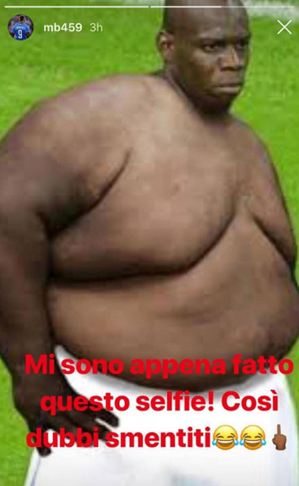 Tipic Balotelli :)) Reactia fabuloasa a italianului, dupa ce a fost acuzat ca s-a intors Bizon dupa vacanta de vara