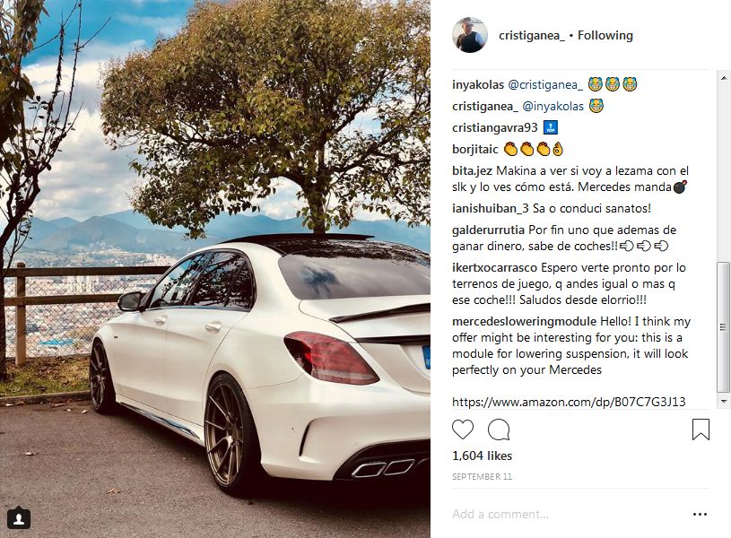Nu joaca la Bilbao, dar si-a luat un super BOLID! Colegii faimosi ai lui Ganea au reactionat imediat: