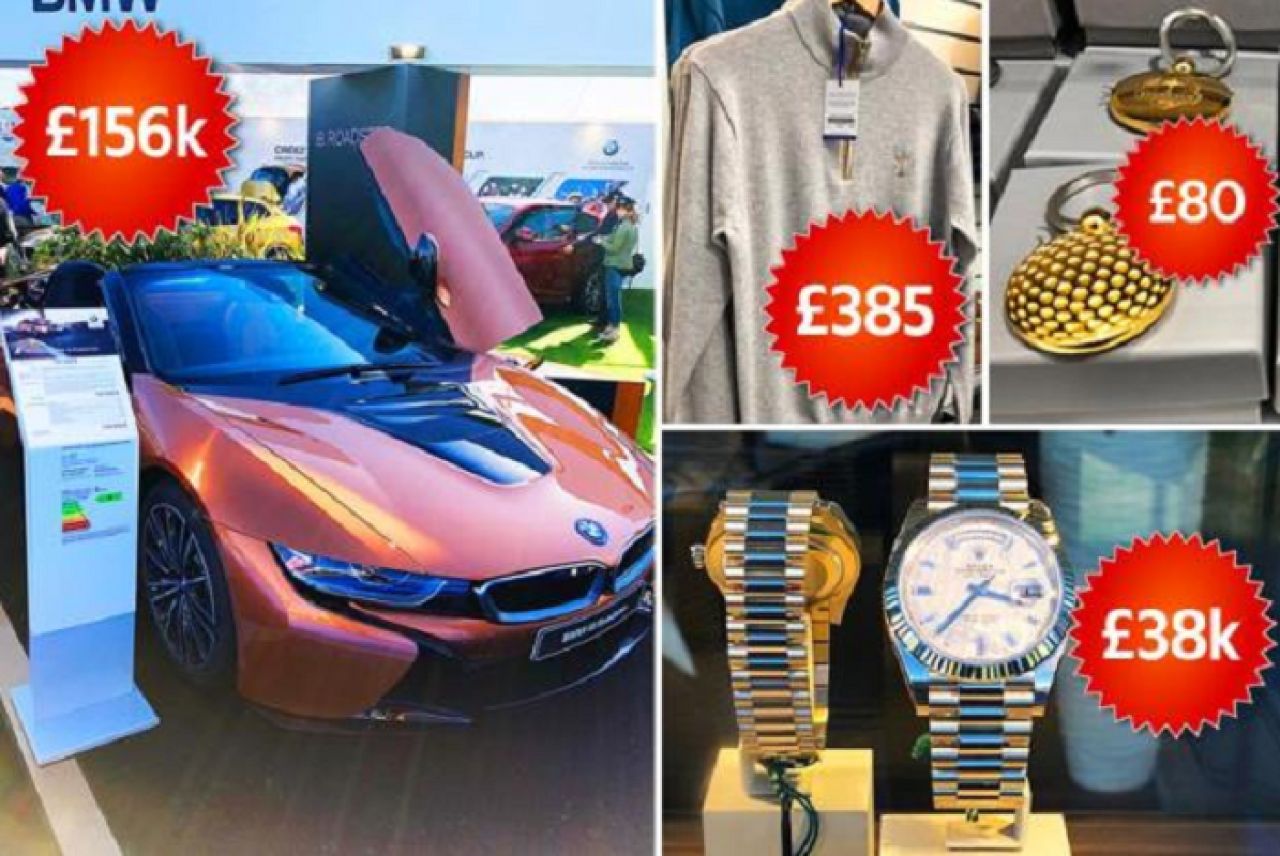 Opulenta maxima la magazinul de suveniruri de la cel mai tare turneu de golf al lumii! Ce poti sa iti cumperi daca ai marunt 50.000 € :)_1