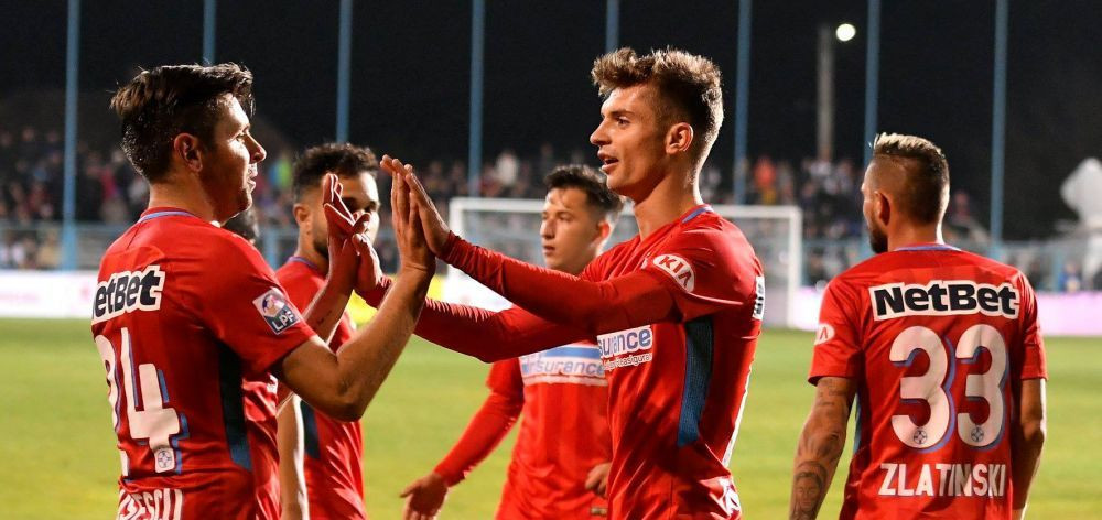 HERMANNSTADT - FCSB 1-3, toate fazele sunt AICI! Dubla Florin Tanase, doua pase GENIALE pentru Morutan! FCSB ia avans in clasament