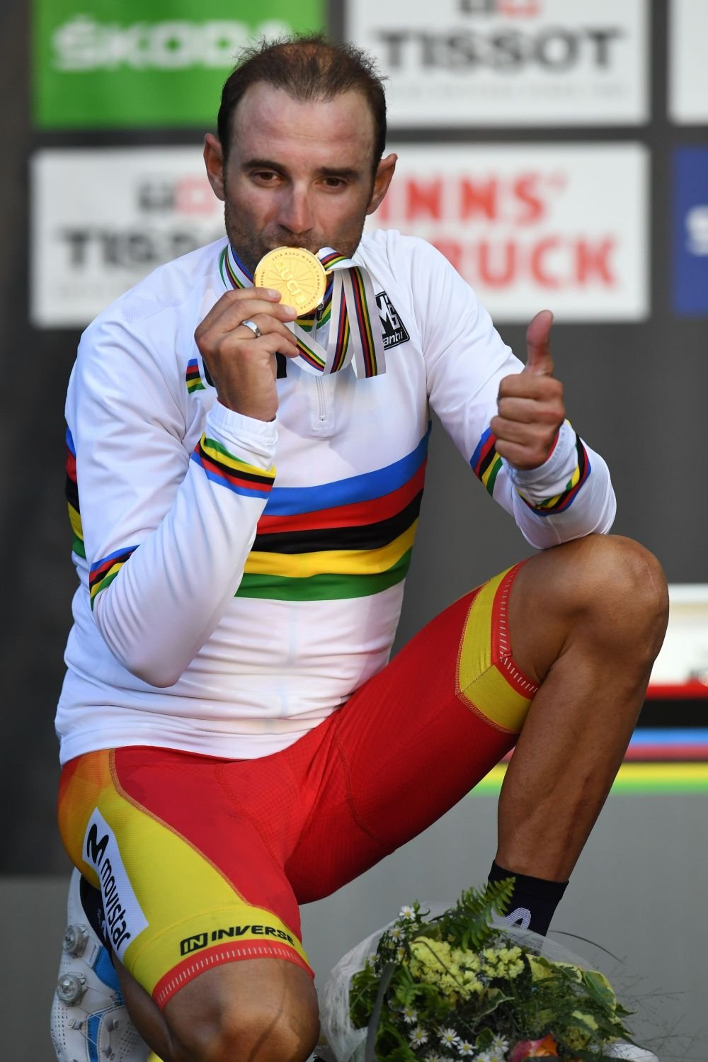 In sfarsit, Alejandro! Dupa sase podiumuri, Valverde a castigat prima data titlul mondial la ciclism_3