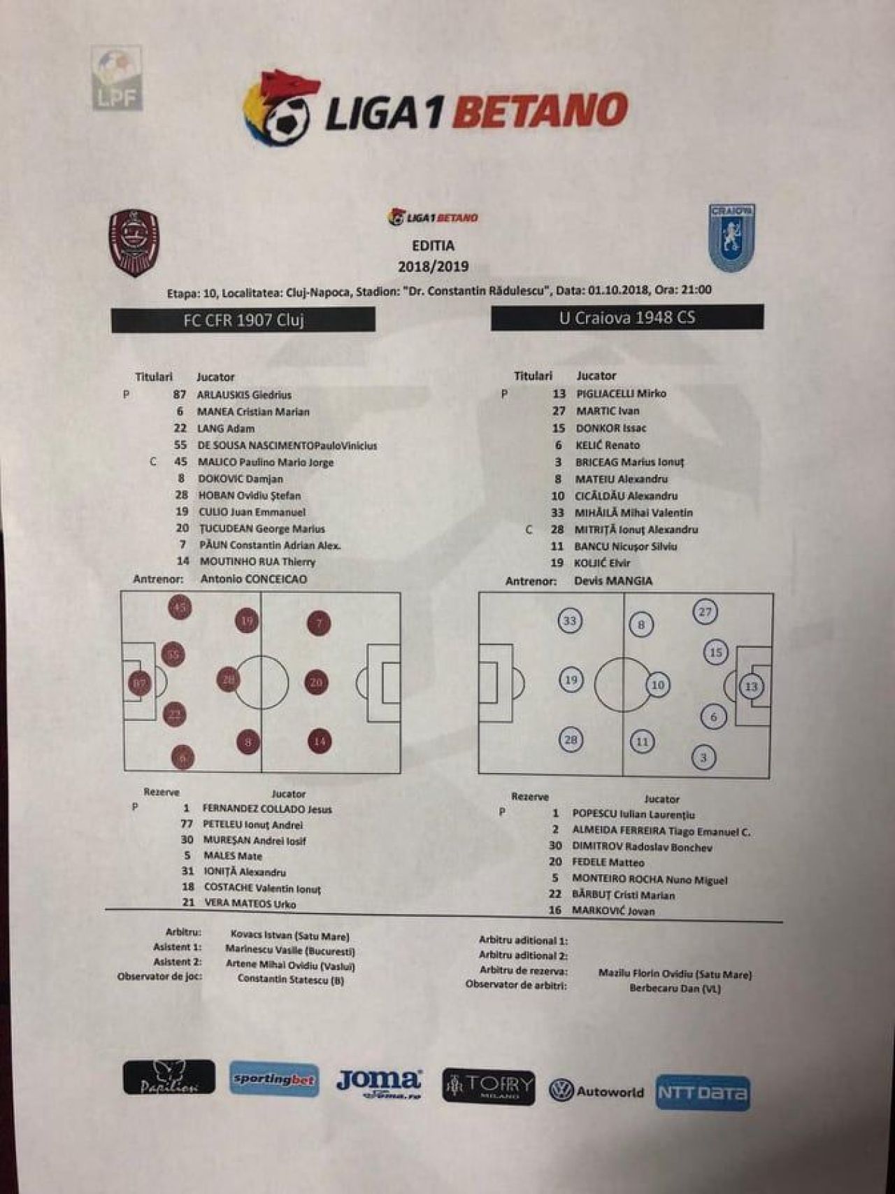 CFR CLUJ - CRAIOVA 0-0 LIVE | Oltenii s-au jucat cu ocaziile, Mitrita a trimis un OZN din penalty! CFR ramane la 4 puncte sub FCSB! Toate fazele meciului_2