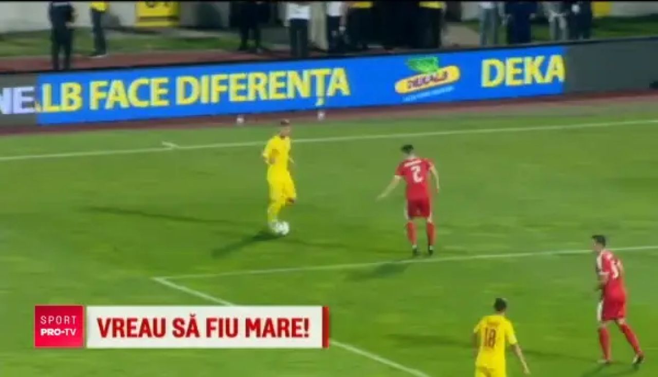 Romania U21 6-0 Farul Constanta | SHOW TOTAL pentru 'tricolorii mici' la debutul lui Mutu pe banca nationalei de tineret! _2