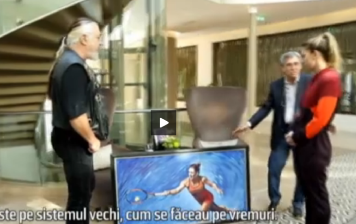 Super cadoul pe care Nicu Covaci i l-a facut Simonei Halep: un tablou pictat chiar de solistul trupei Phoenix