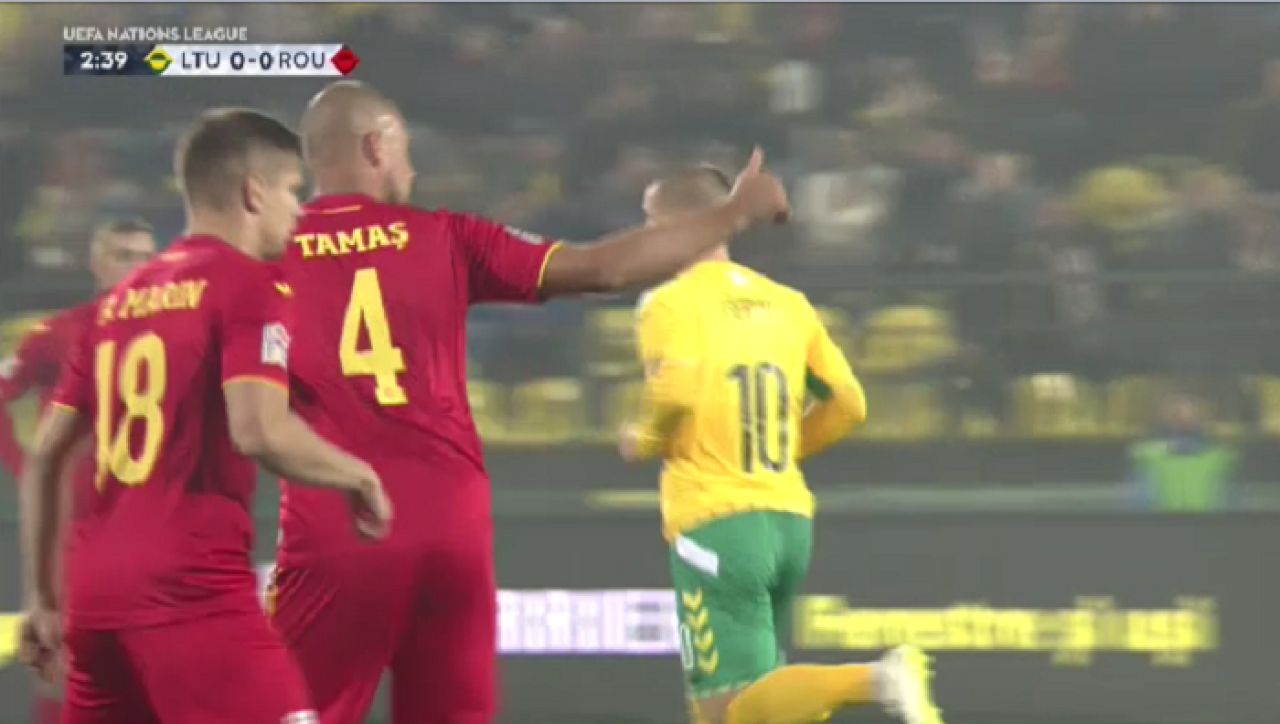 ROMANIA LA MAXIM! Gol in minutul 90+3 si duminica ne batem pentru primul loc in grupa: Lituania 1-2 Romania! VIDEO_1