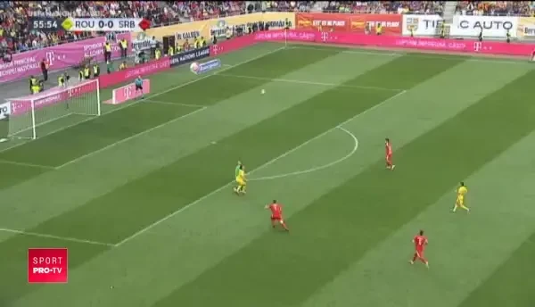 ROMANIA - SERBIA | Stanciu rateaza cu poarta goala