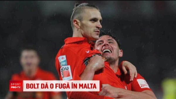 Cel mai rapid om din lume, Bolt, poate juca fotbal cu un roman! Un fost dinamovist il asteapta in Malta