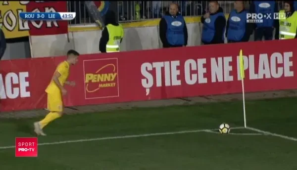 Romania U21 - Liechtenstein U21 - sutul lui Man este respins de Majer