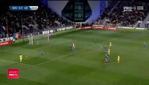 Romania U21 - Liechtenstein U21 - Ivan primeste galben pentru simulare