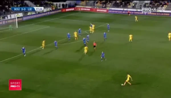 Romania U21 - Liechtenstein U21 - GOOOOOL Petre la 3 minute dupa intrarea pe teren