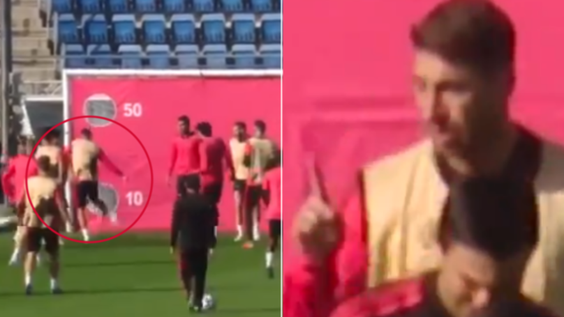 Sergio Ramos a intrat pe internet la scurt timp dupa ce si-a pierdut cumpatul la antrenament si a explicat ce s-a intamplat. Reguilon: Alaturi de capitanul nostru