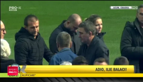 ADIO, BALACI! Hagi nu s-a putut abtine si a izbucnit in lacrimi in fata lui Balaci! Imagini emotionante la Craiova