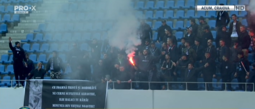 ADIO, ILIE BALACI! | Iliuta, hai acasa! Momente CUTREMURATOARE la Craiova. Trupul lui Ilie Balaci a parasit stadionul, fanii au aprins torte