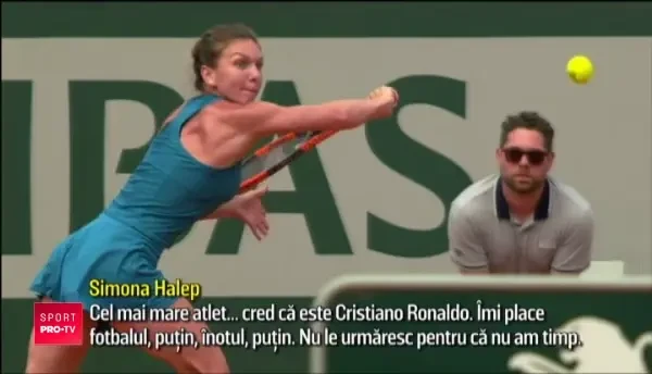 Simona Halep l-a caracterizat pe Cristiano Ronaldo! Interviu-fulger cu numarul 1 mondial: Ce ar fura de la una dintre adversarele sale