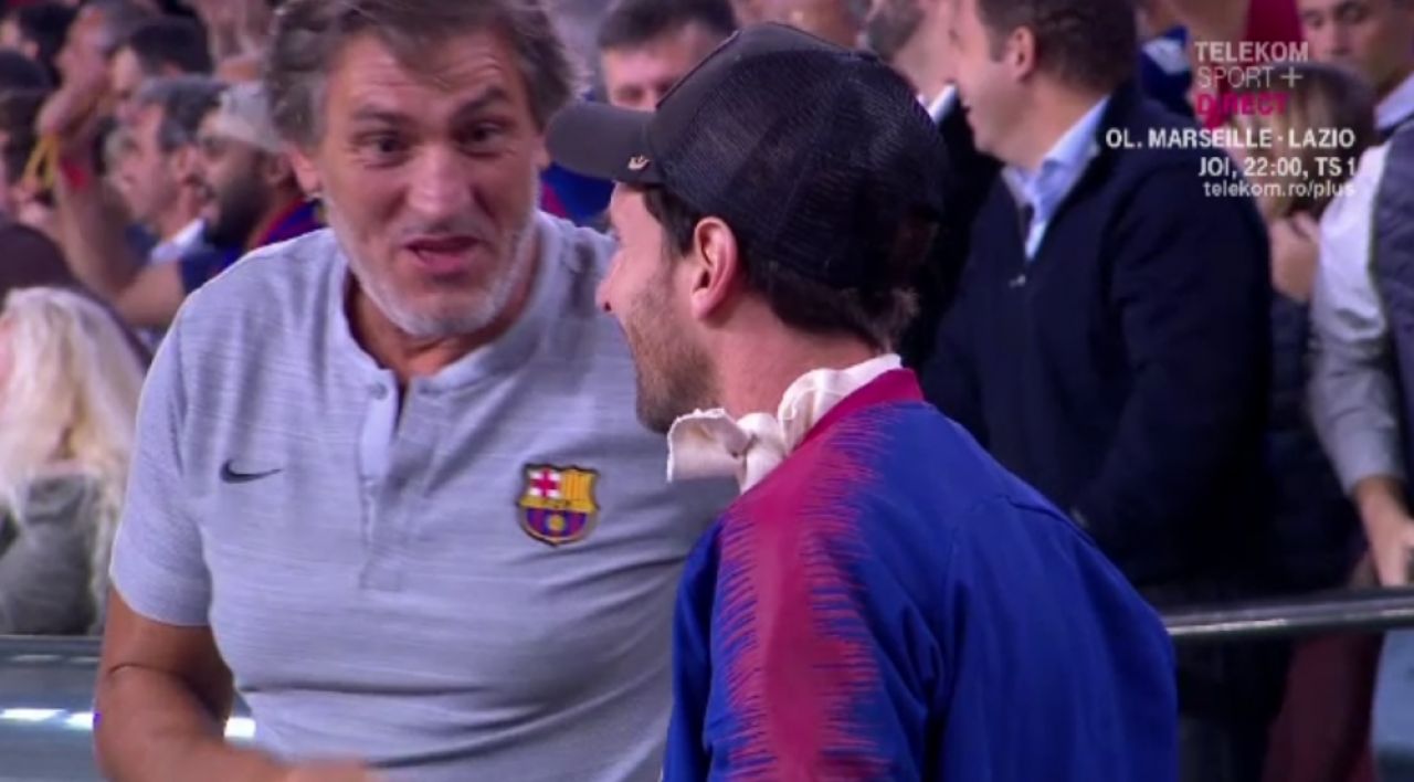 FOTO | Cum a reactionat Leo Messi la golul marcat de inlocuitorul sau cu Inter! Argentinianul, in tribune dupa ce si-a rupt mana_4