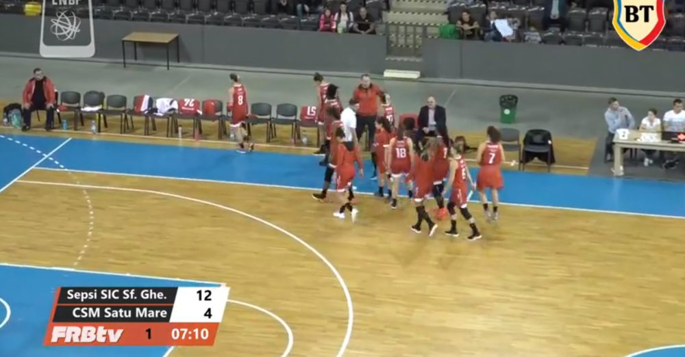 Sepsi Sf Gheorghe 93-54 Municipal Satu Mare, in Liga Nationala de Baschet feminin. Sepsi, 5 victorii din 5