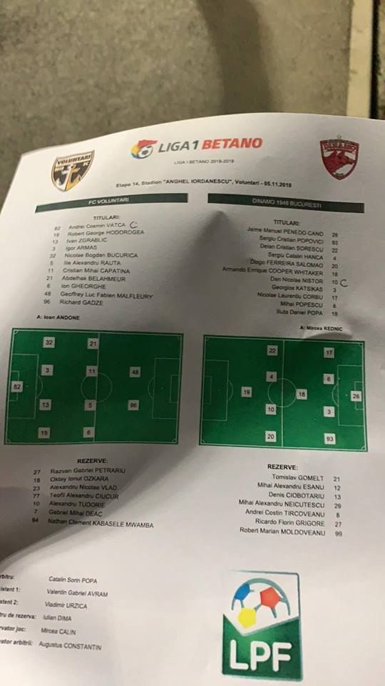 VOLUNTARI 0-1 DINAMO |