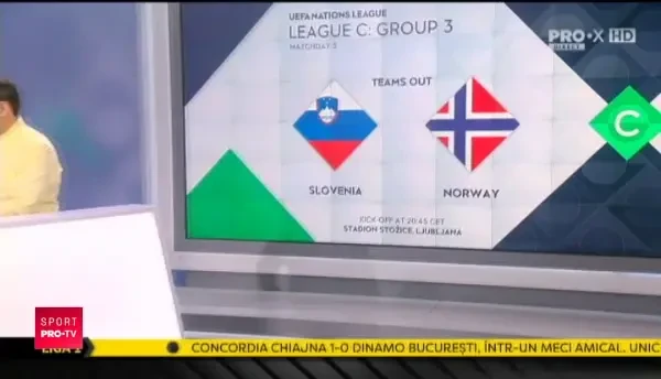 Slovenia 1-1 Norvegia, in Nations League: Rezumat Video