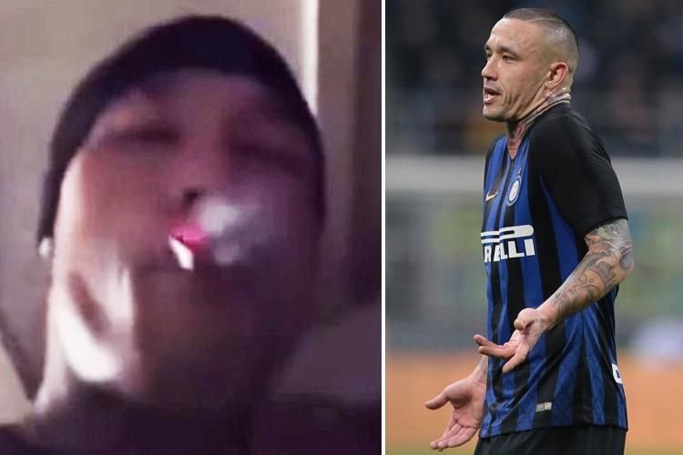 Jucatorii ar trebui sa BEA si sa FUMEZE! Vedeta de 40 de milioane a lui Inter si-a aprins tigara in direct! VIDEO