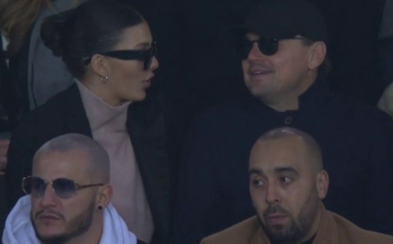 Aparitie de Oscar aseara la PSG - Liverpool: Leonardo Di Caprio, cu ochelari de soare ca sa nu fie recunoscut :)_1