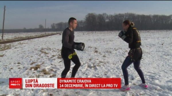 Se antreneaza cu iubita in zapada ca sa faca SHOW la gala lui Morosanu! Gala e LIVE PE PRO TV pe 14 decembrie