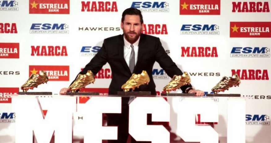 Reactia lui Messi dupa ce a castigat a cincea Gheata de Aur si l-a detronat pe Ronaldo! Argentinianul e jucatorul cu cele mai multe astfel de trofee