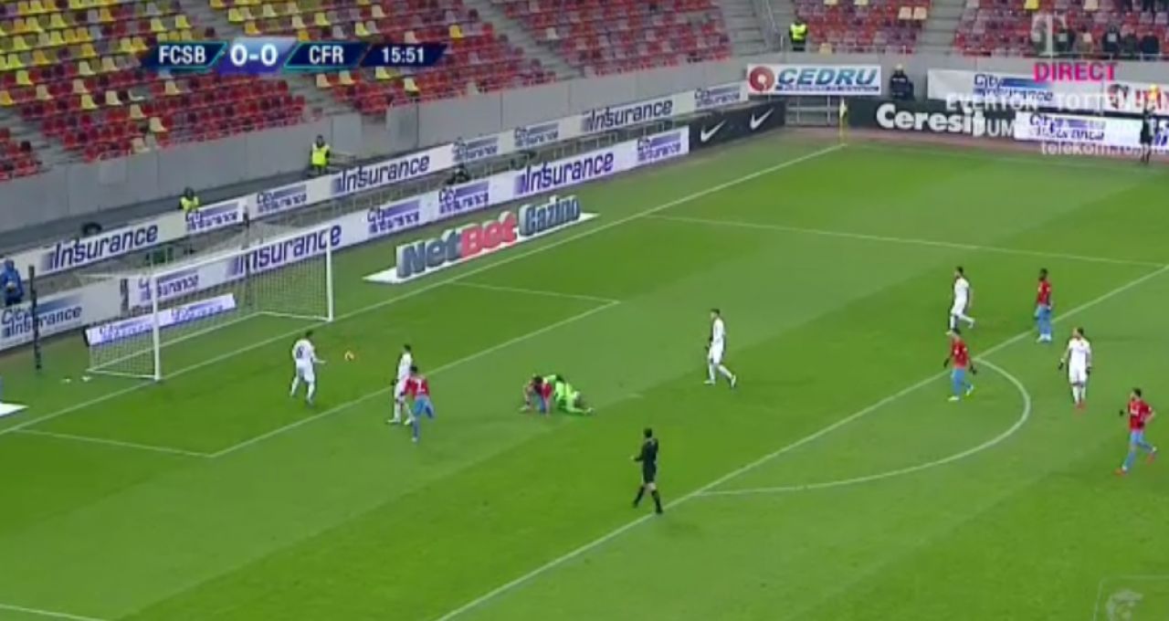 FCSB - CFR CLUJ 0-2 | Golul senzational al lui Deac si reusita lui Ionita din penalty aduc victoria clujenilor! Ratari pe banda rulanta pentru Gnohere si trei cartonase rosii_2
