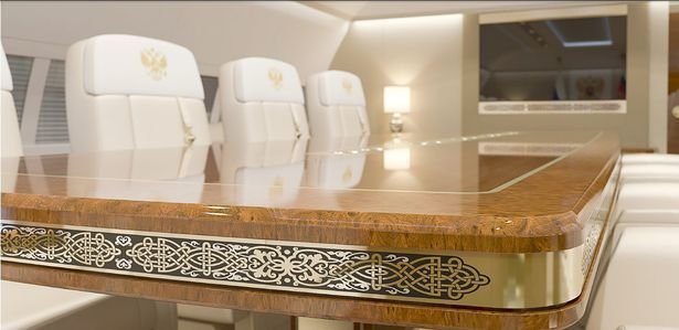 Avionul de 430 milioane al lui Putin are WC placat cu AUR, dormitor, sala de fitness si de conferinte. FOTO_4