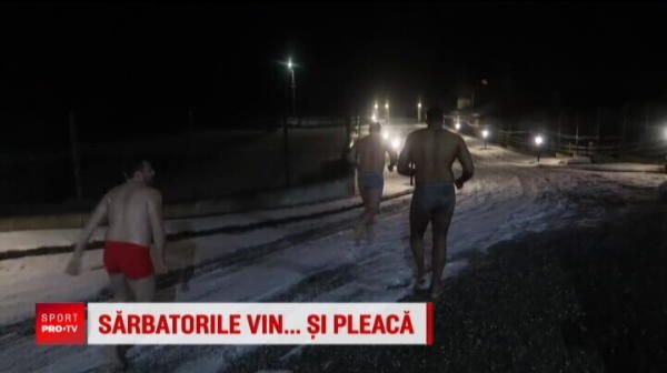 Benny, senzatii tari de sarbatori! A indurat gerul in pielea goala. Unde a petrecut luptatorul