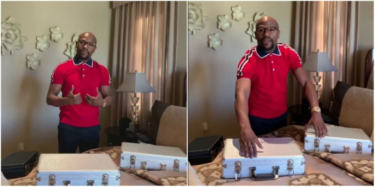 Mayweather socheaza din nou! Ce se afla in cele trei valize pe care le-a adus. Galerie FOTO_13