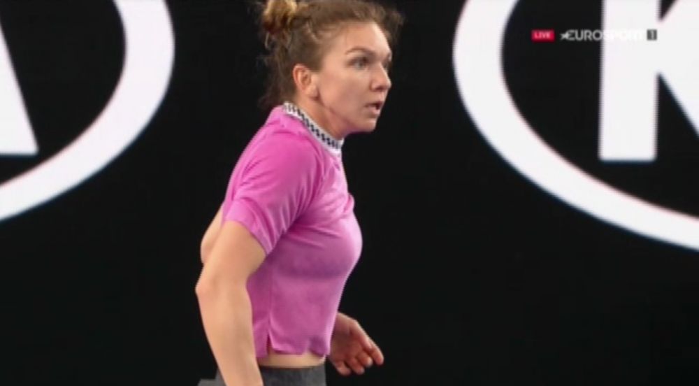 Kanepi a lovit cu mingea un copil de pe margine! Reactia senzationala a Simonei Halep in timpul meciului_3