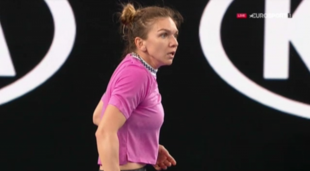 Kanepi a lovit cu mingea un copil de pe margine! Reactia senzationala a Simonei Halep in timpul meciului_4
