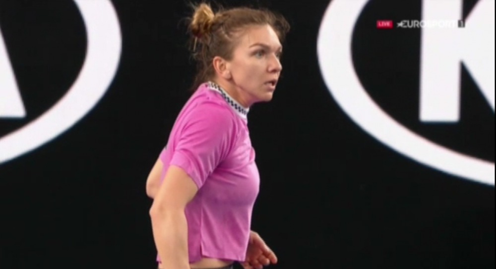 Kanepi a lovit cu mingea un copil de pe margine! Reactia senzationala a Simonei Halep in timpul meciului_5