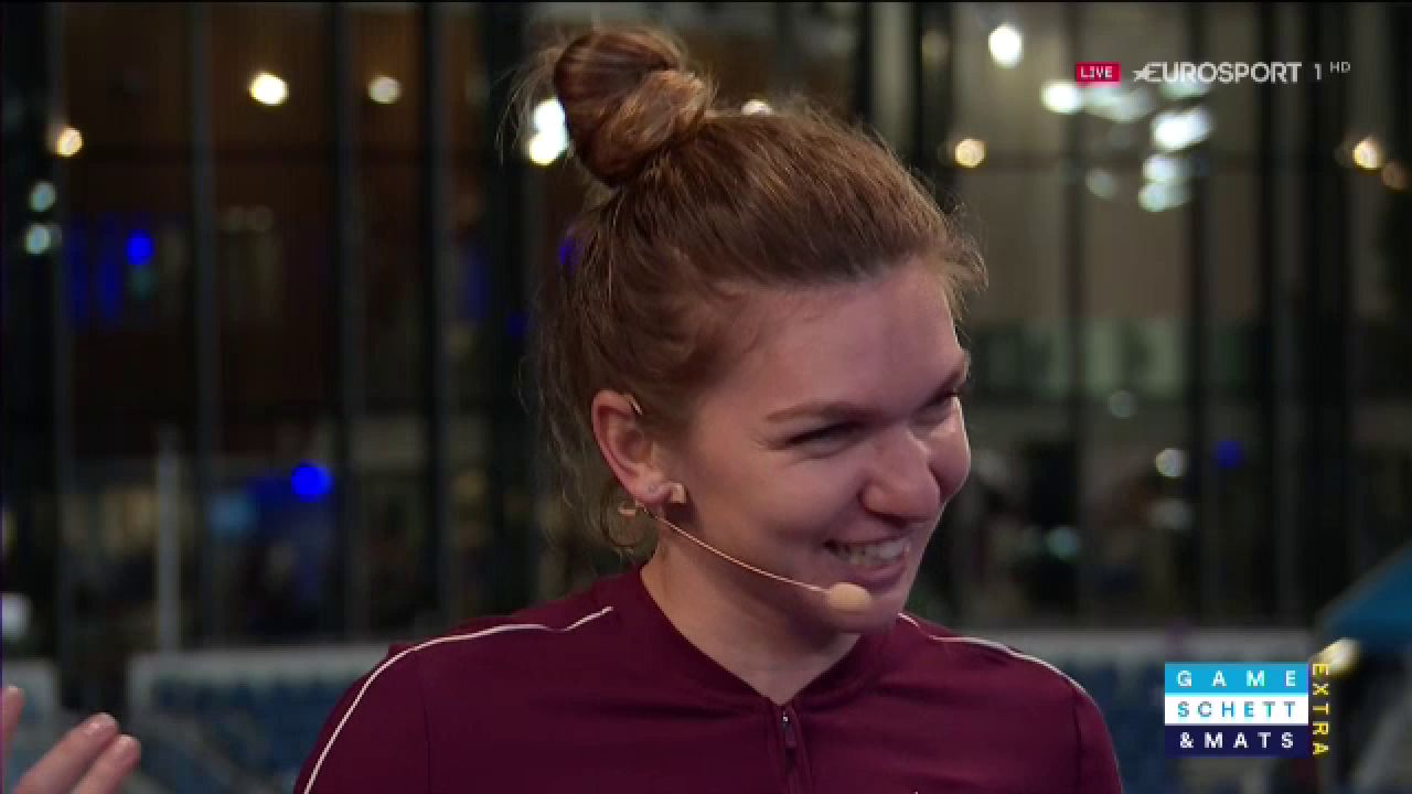 Simona Halep a venit in SLAPI la emisiunea lui Mats Wilander: