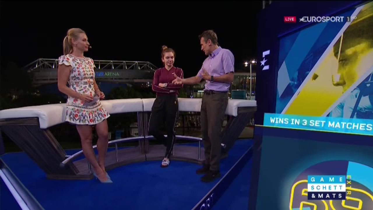 Simona Halep a venit in SLAPI la emisiunea lui Mats Wilander: