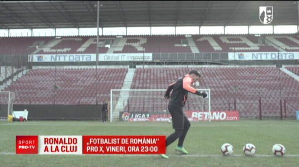 RONALDO din Liga 1 joaca la CFR Cluj si si-a lasat fara cuvinte colegii la antrenamente: Ce e asa complicat?!