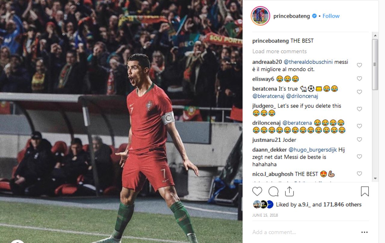 Pozele pe care a ajuns sa la regrete! Ce posta Boateng despre Ronaldo inainte sa ajunga la Barcelona. FOTO_1