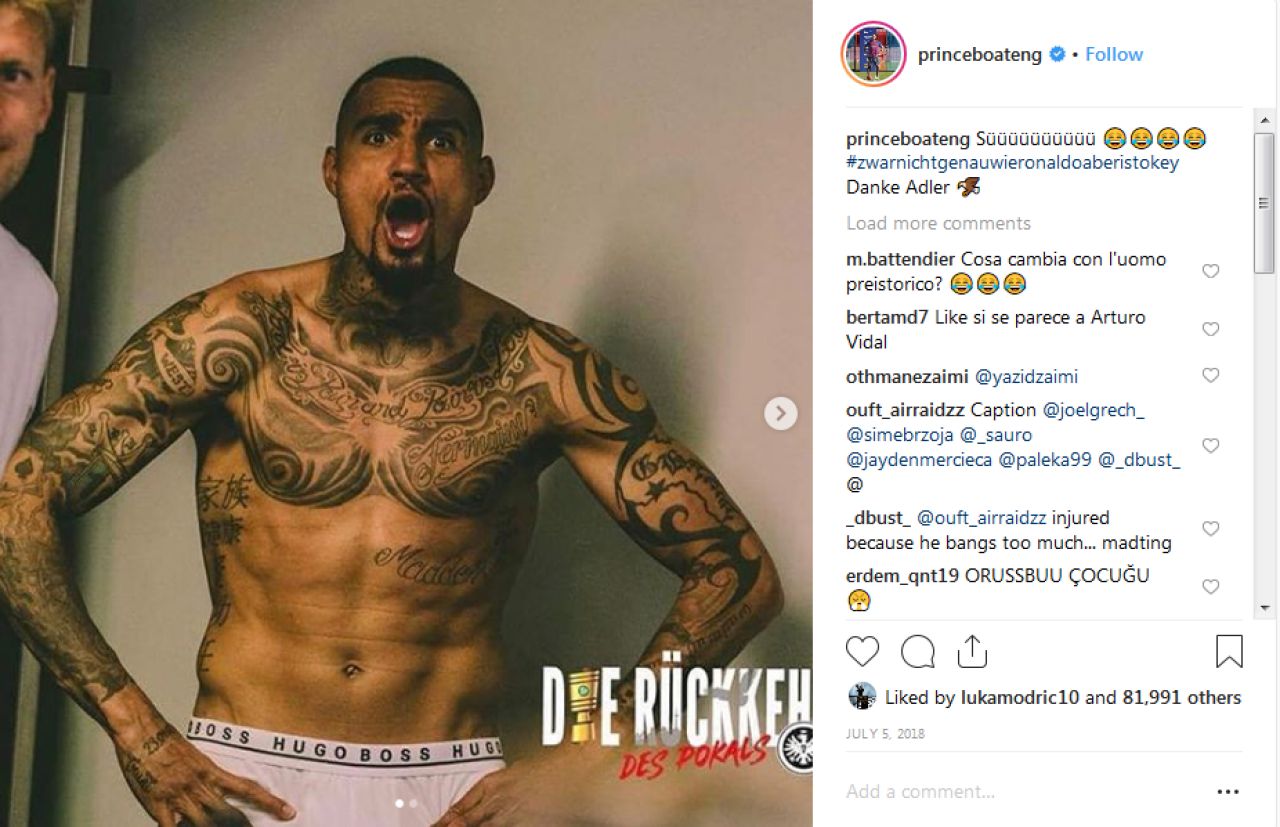 Pozele pe care a ajuns sa la regrete! Ce posta Boateng despre Ronaldo inainte sa ajunga la Barcelona. FOTO_2