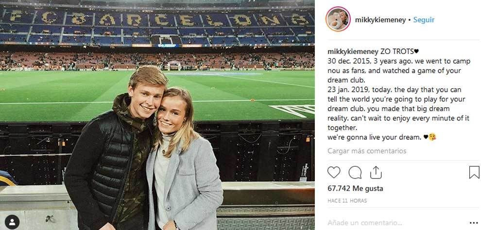 Mesajul emotionant postat de iubita lui De Jong dupa transferul la Barcelona: Mergem sa traim visul tau impreuna FOTO
