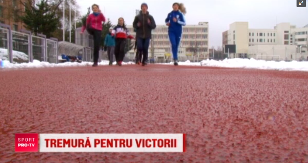 Ca fuga pe gheata! Atletii romani se antreneaza in conditii extreme: E ca la patinoar! Ti se blocheaza picioarele! La concursurile din sala ne sufocam . VIDEO