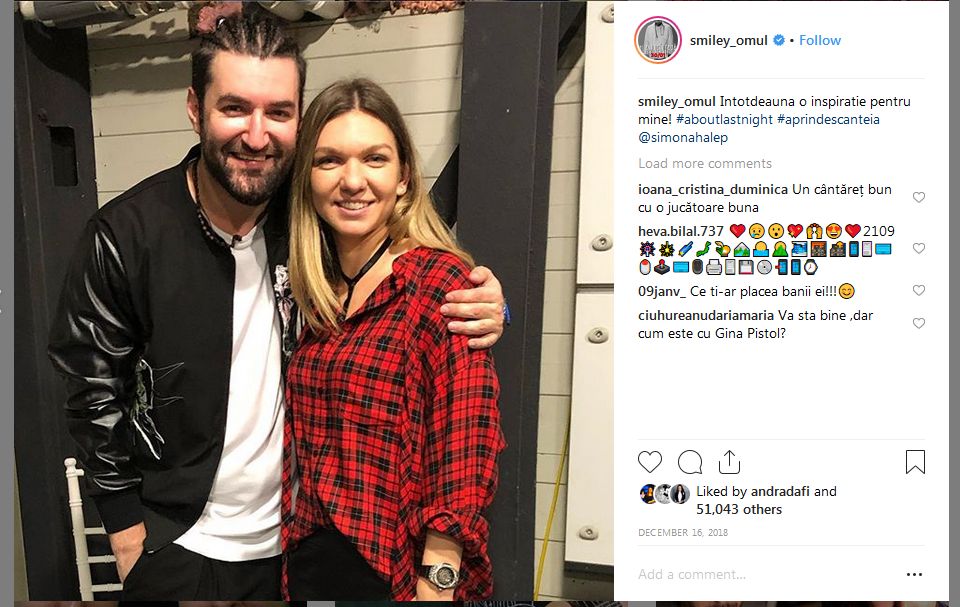Smiley si Simona Halep: