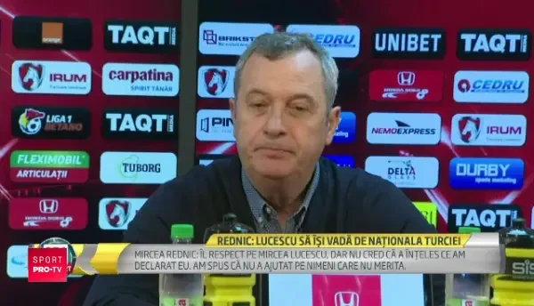 "El e masculul alfa, el i-a descoperite pe toti. N-are ce face. Sa-si vada de treaba lui!" Rednic, DEZLANTUIT dupa atacul lui Lucescu! VIDEO