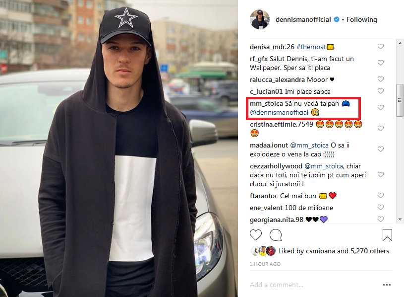 Sa nu vada Talpan! Accesoriul cu care Dennis Man a atras atentia imediat! Ce i-a transmis MM Stoica. FOTO