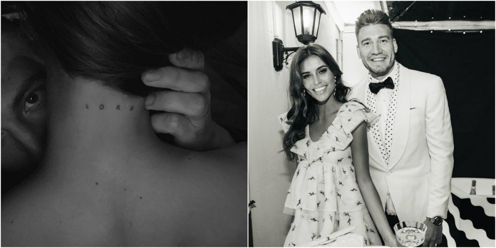 FABULOS :)) Iubita lui Bendtner si-a tatuat porecla fotbalistului pe gat. FOTO_29