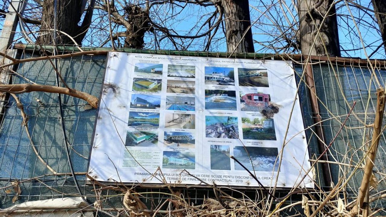 Patinoarul Flamaropol nu va fi finalizat in vara acestui an, asa cum a promis primarul Bucurestiului. Cum arata acum. FOTO_1