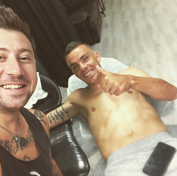 Man si Coman s-au dus la artistul preferat al fotbalistilor inaintea meciului cu Chiajna! Primul si-a umplut bratul cu un desen FIOROS: FOTO_4