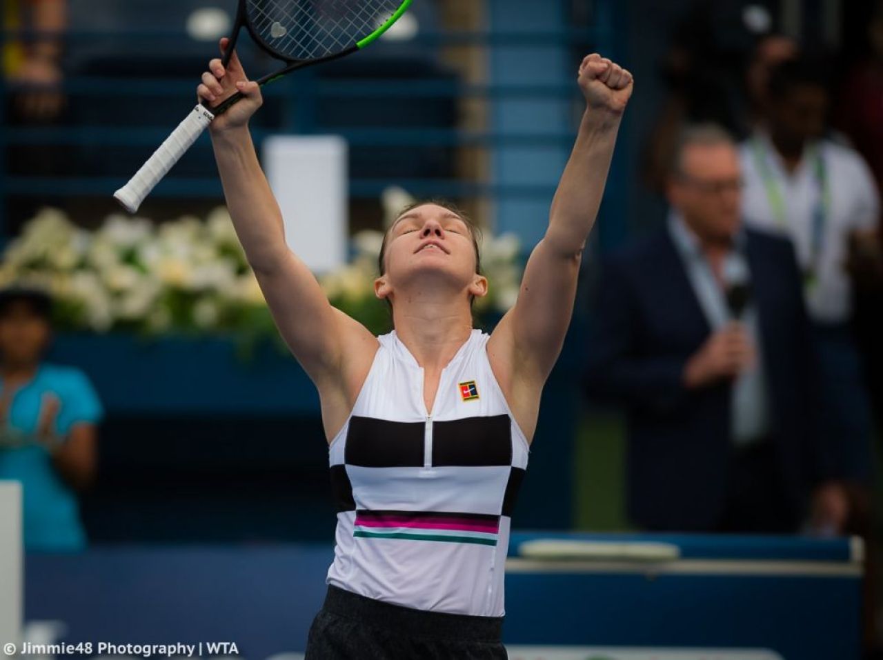 SIMONA HALEP - EUGENIE BOUCHARD | GENIAL! Ce i-a strigat un roman Simonei in timpul partidei: