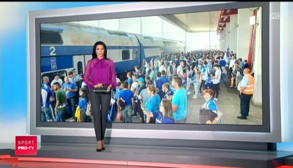 PLANETA CRAIOVA! Imagini din alta lume: suporterii au condus echipa la gara inainte de plecarea la Bucuresti // VIDEO