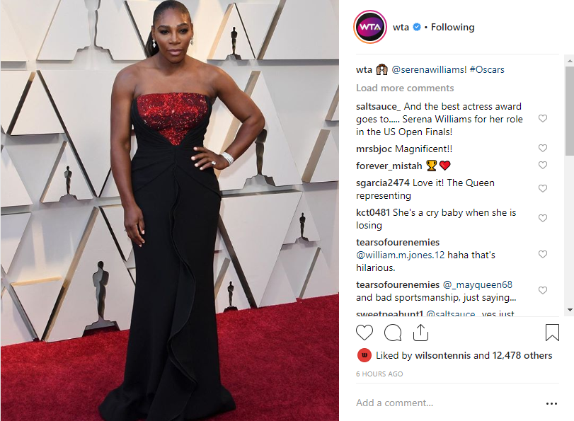 Serena Williams, aparitie superba la Gala Premiilor Oscar! Cum a fost surprinsa tenismena!